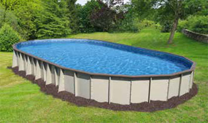 14X30 Grecian No Stair Pool Only - SEMI-ONGROUND